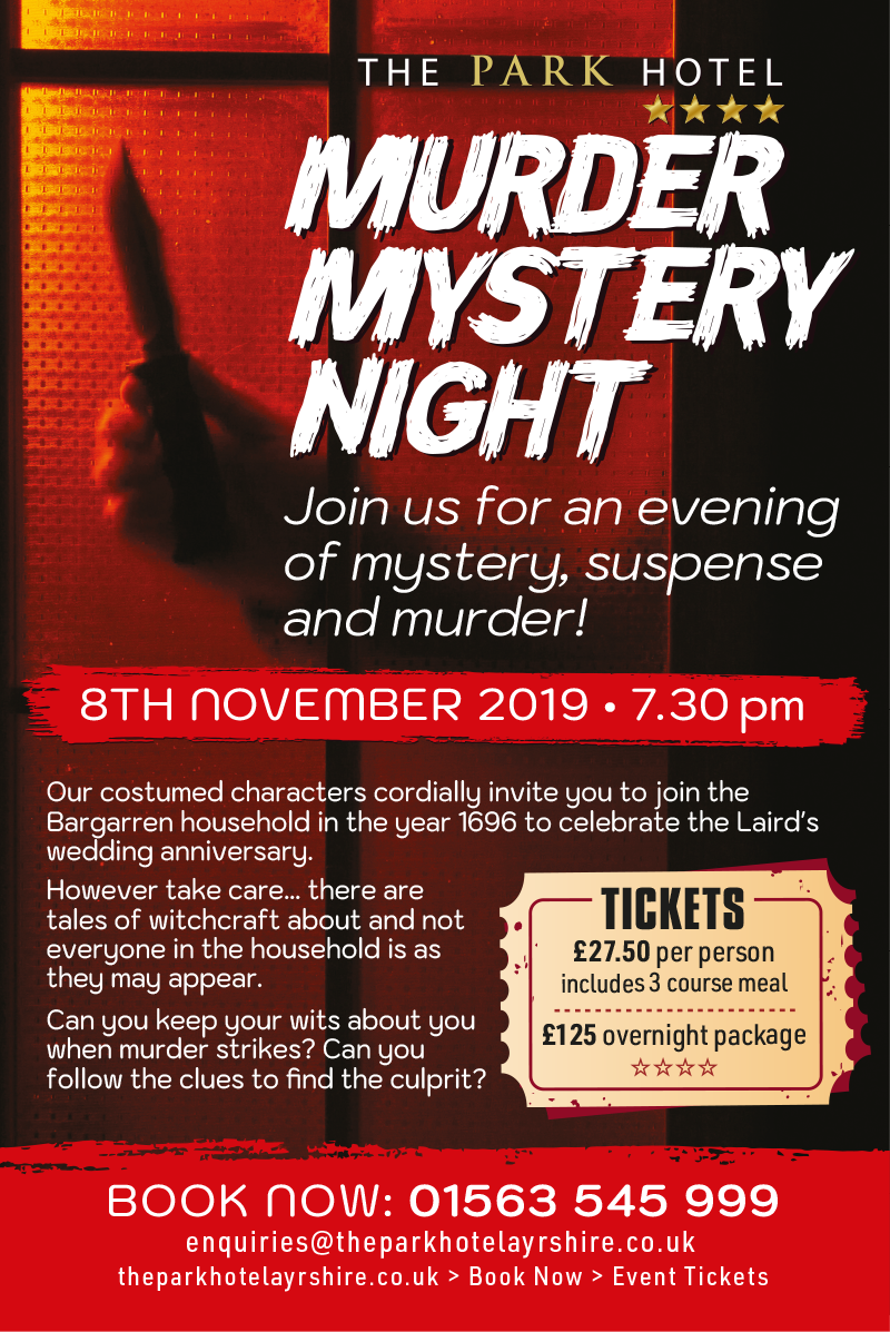 Murder Mystery Night - Friday 8th November - 7.30pm