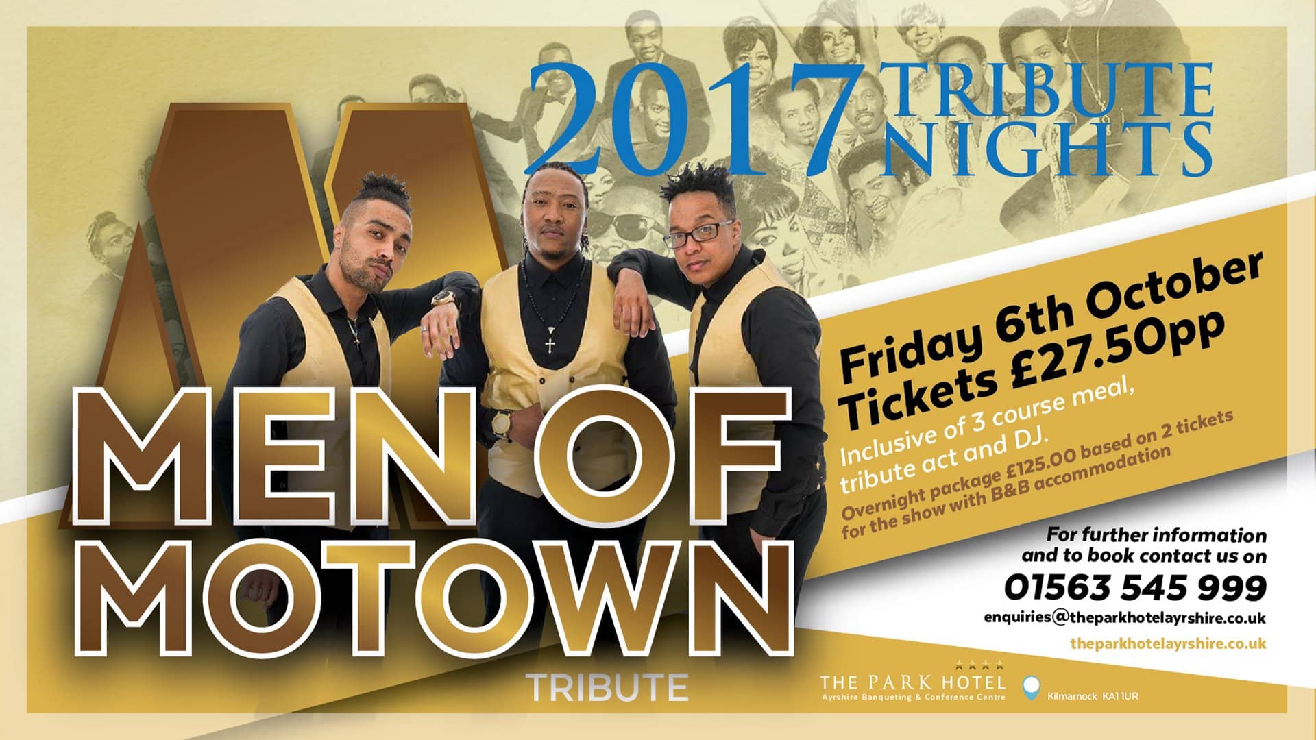 Men Of Motown Tribute Night - Fri 6th October